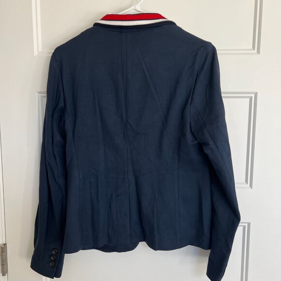 NWT Banana Republic Classic-Fit Ponte Contrast-Collar Blazer Size 4 - Picture 8 of 12